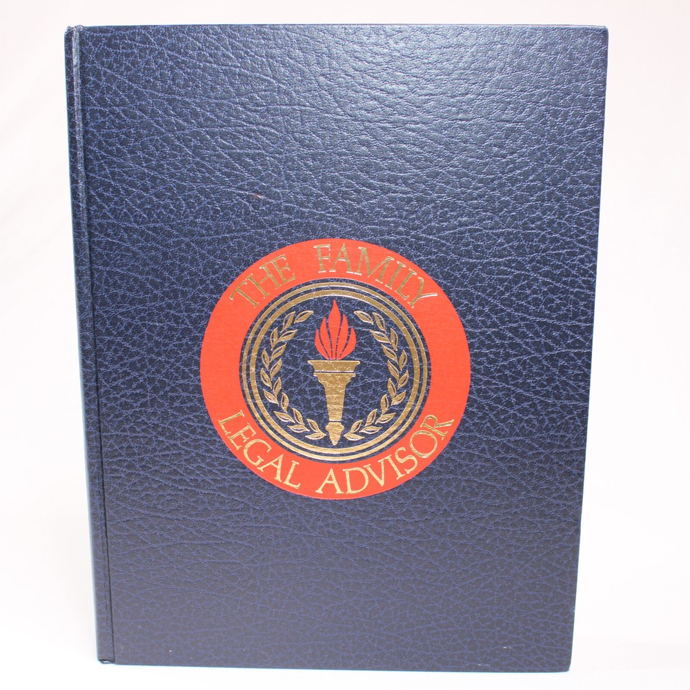 The Family Legal Advisor Hardcover Book Informative Law And Government VG Copy
