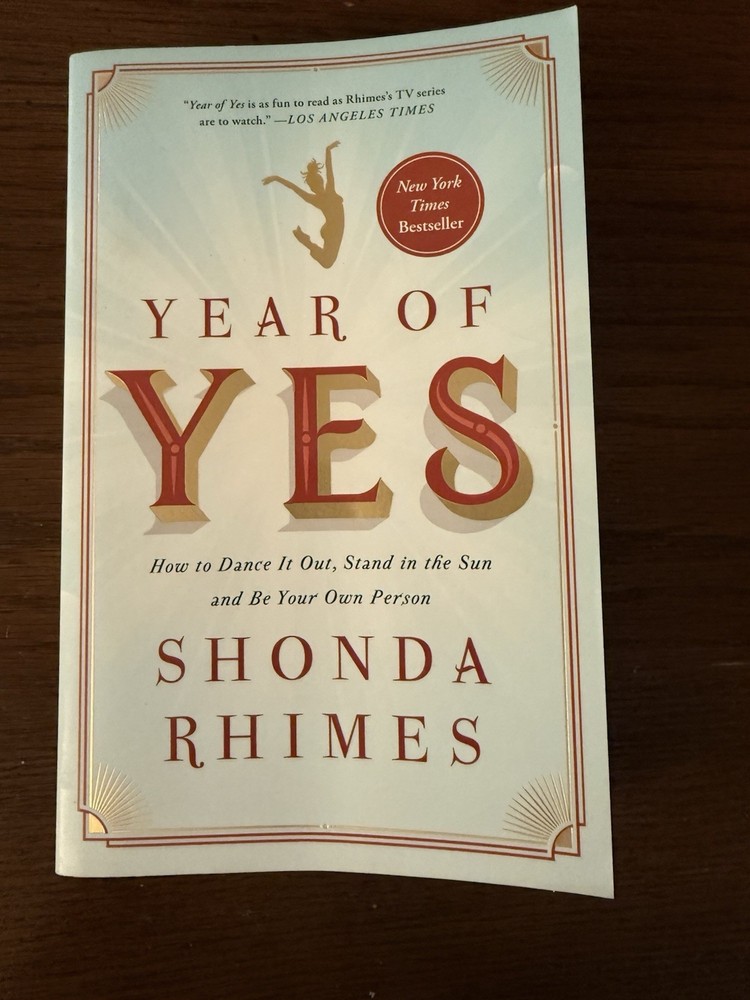 Year of Yes by Shonda Rhimes NY Times Bestseller Book