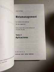 Like New, Metamanagement By F Kofman In Spanish, 2001 Highly Regarded Granica