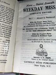 St. Joseph Weekday Missal, Complete Edition, Vol. 1, Advent to Pentecost -⭐