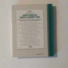 Reader’s Digest Great Health Hints & Handy Tips Hardcover Health Reference Book