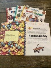 Vintage Teachable Moments Cookbooks for Kids Book Bundle Lot Homeschool Learn