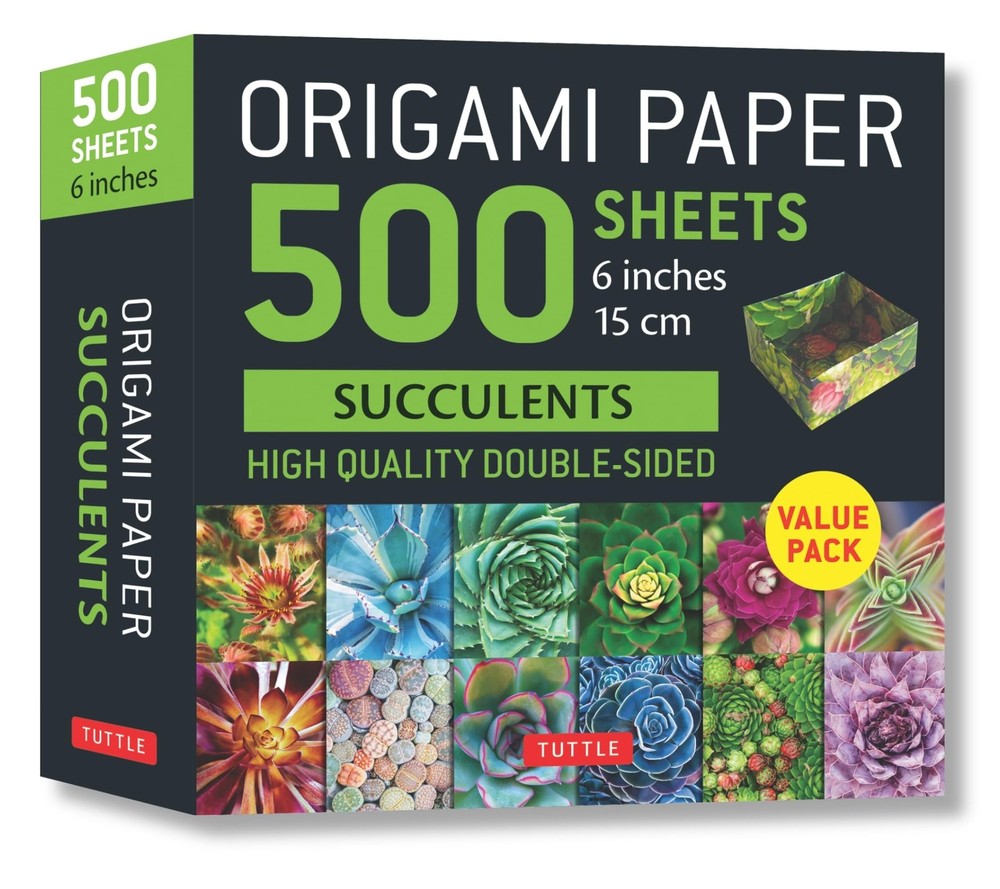 Origami Paper 500 sheets Succulents 6″ (15 cm): Tuttle Origami Paper: Double-Sid