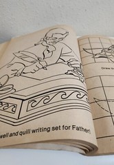 A Colonial Christmas Coloring Book Smoke Free Home 7-10 used pages 83-85 good