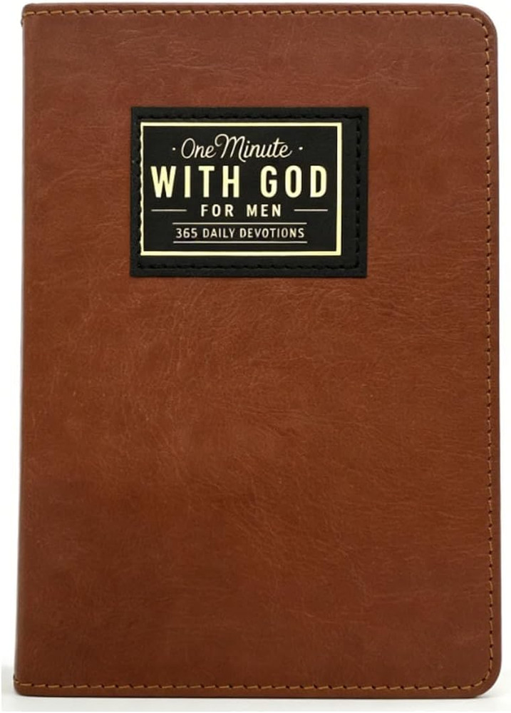 One Minute with God for Men, 365 Days of Daily Prayer Brown Book, Daily Devotion