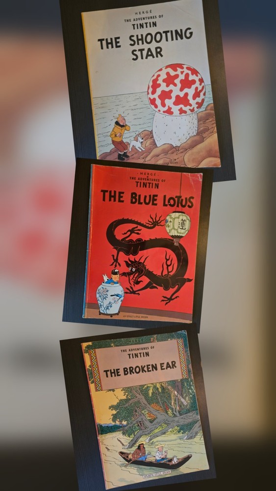 The Adventures of Tintin By HERGE – Lot of 3 – Atlantic little Brown Edition