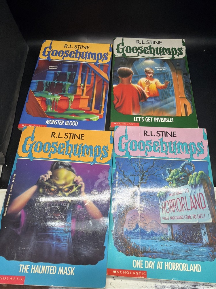 Lot of 4 Vintage Goosebumps #3, 6, 11, 16 RL Stine First Scholastic