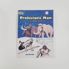 PREHISTORIC MAN, COLORING BOOK By Jan Sovak Dover Clean History Homeschool