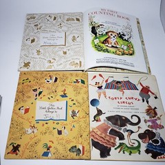 Lot of 10 Little Golden Books HC 1940s – 1980s Red Caboose Kittens Puppy Tootle