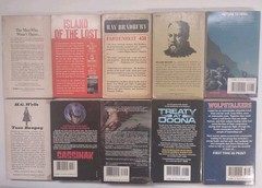 Sci-fi lot of 10 assorted books H.G. Wells Edgar Rice Ray Bradbury