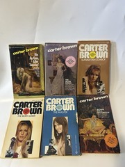 Carter Brown Mystery Series Vintage Paperback Lot Signet Crime Novels