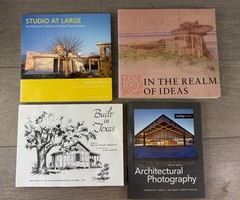 Architecture Books Lot 4 Studio At Large Frank Lloyd Wright Texas PB Art Photo