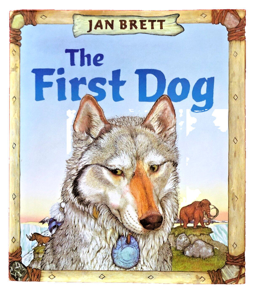 The First Dog SIGNED by Jan Brett 1st Edition Large Hardcover Book Dust Jacket