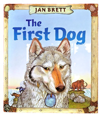 The First Dog SIGNED by Jan Brett 1st Edition Large Hardcover Book Dust Jacket