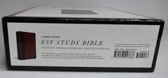 ESV Large Print Brown/Cordovan TruTone Portfolio Design STUDY BIBLE NEW IN BOX