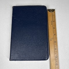 Bible Morocco Leather Compact Harper KJV DARK BLUE Thin