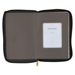 KJV Large Print Thinline Bible Black Zipper Indexed BRAND NEW in Shrink Wrap!!!