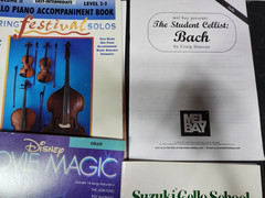 Disney Songs for Cello | total of 6 Cello Sheet Music Books Mixed Lot Very Good