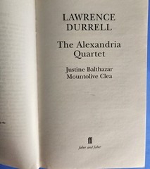 The Alexandria Quartet Lawrence Durrell Paperbound 896 Pages Faber and Faber