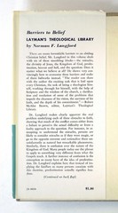 Barriers to Belief – Norman F. Langford, 1958 hc, The Westminster Press