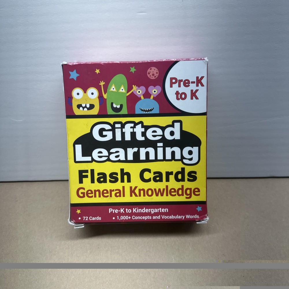 Gifted Learning Flash Cards Pre-k To k