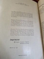 Holy Bible Catholic Home Edition 1951 Edition