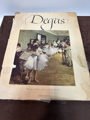Vintage 1952 Degas 16 Full Color Prints Harry N Abrams Art Portfolio Folio