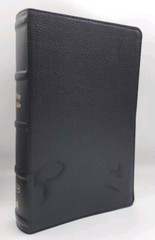 KJV Large Print Single Column Bible Indexed Leatherback By Thomas Nelson