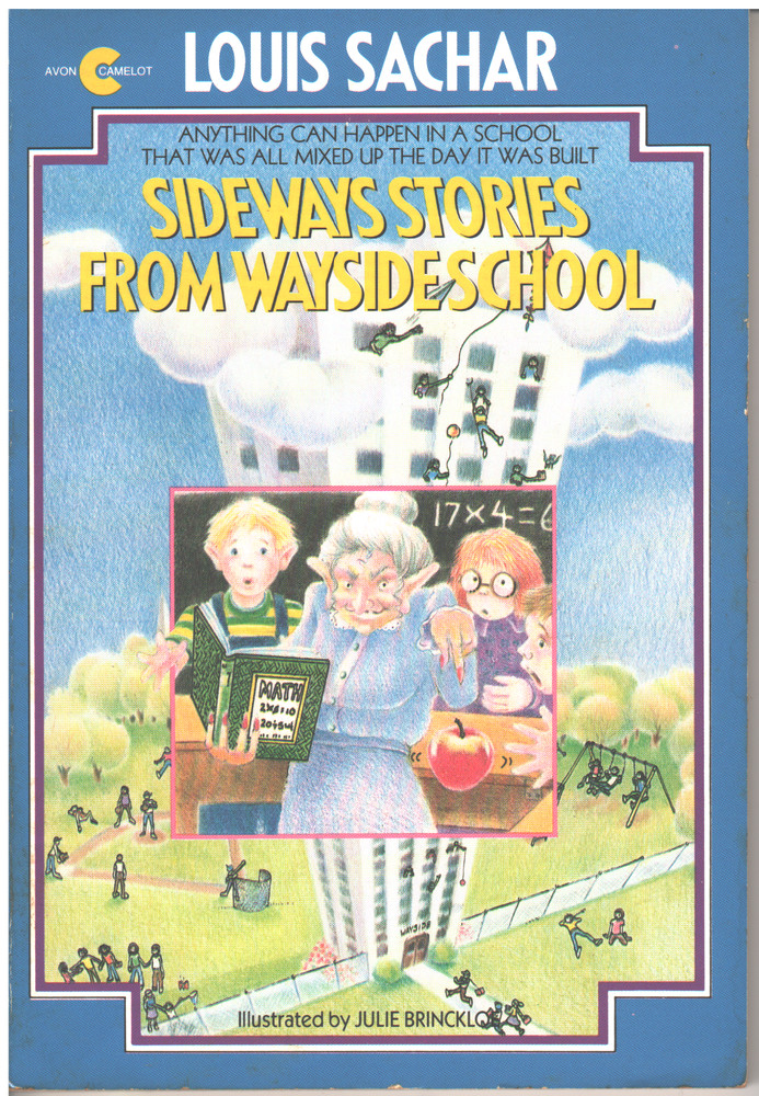 Sideways Stories From Wayside School By Louis Sachar Avon Camelot Vtg PB 1985
