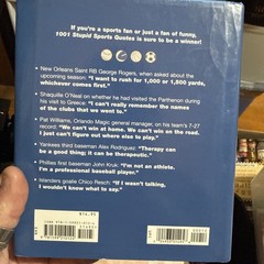 1001 Ser.: 1001 Stupid Sports Quotes Edited by Randy Howe (2007 Hardcover)