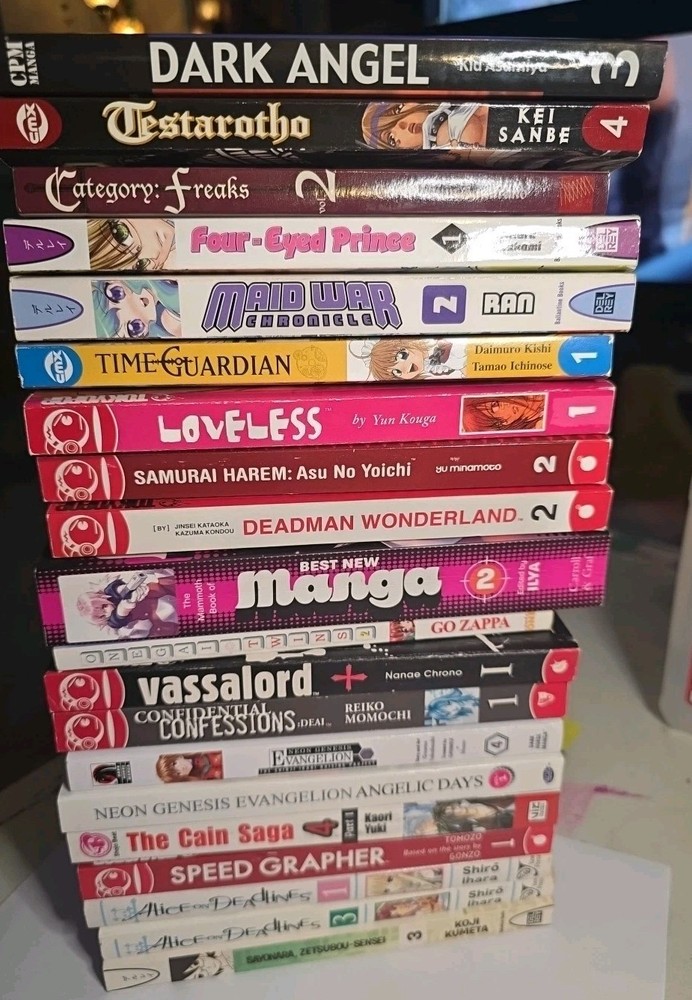 Lot Of 20 Manga English Numerous Titles Clean Collection