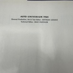 Auto-Universum 1964 Henry Ford Centennial Edition Vol VII 1964 – English Edition
