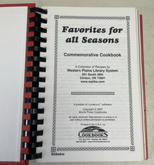 Favorite for All Seasons Commemorative Cookbook 2007 Morris Press Cookbooks Book