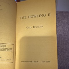 Fawcett Gold Medal The Howling I & II Gary Brandner PB Horror Film/TV 1977