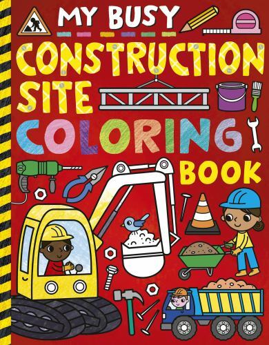 My Busy Construction Coloring Book, Paperback by Hughes, Cathy (ILT), Like Ne…