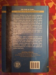 Machinery’s Handbook 27