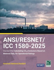 ANSI/RESNET/ICC 1580-2025 Standard for Calculating CO2e Emissions Based on Meter