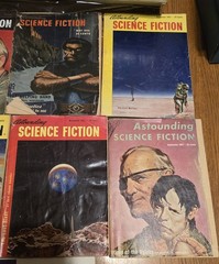 Lot of 10 Different Vintage 1950’s Astounding Science Fiction Pulp Magazines