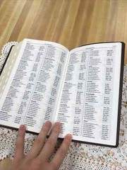 Buffalo-hide Genuine Leather ~ KJV Giant/Large Print Bible Thumb-Index