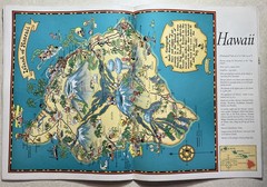 1935 The Story of Hawaii Paperback by Hawaii Tourism-Color Pictoral Maps