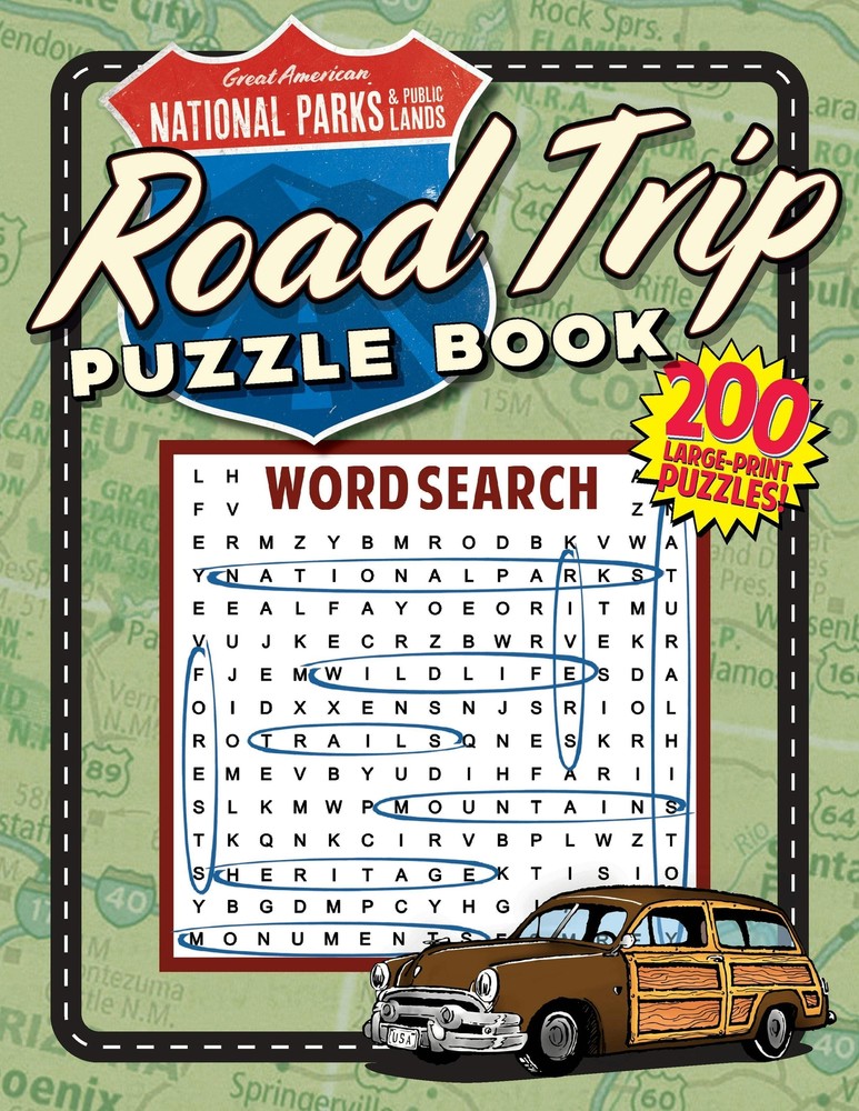 NEW Applewood Books Great American Public Lands Road Trip Puzzle Book, 97819451