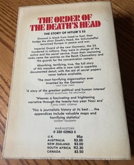 Order of the Death’s Head Heinz Hohne Pan PB 1969 w SS Organizational Chart WW 2