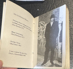 Artifact by Richard Hell Notebooks from Hell 1974-80 Hanuman Books # 37 1992
