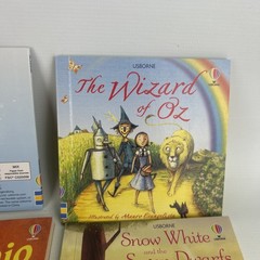 SET Of 7 USBORNE Children’s Fairy Mini-Books Wizard Of Oz, Aladdin, Snow White..