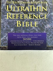 Broadman & Holman Ultrathin Indexed Reference Bible NIV 1986 Black In Box