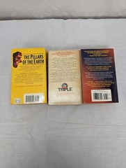 Ken Follet Novels Lot of 3 Triple The Pillars of The Earth & The Hammer of Eden