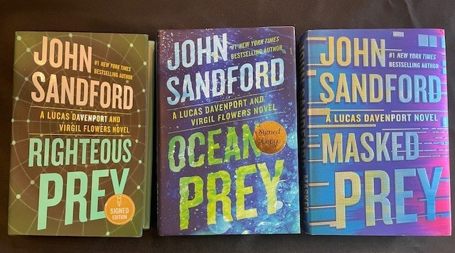 Lot of 3 John Sandford „Lucas Davenport” novels (Signed/First Editions)