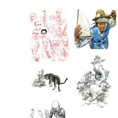 Kim Jung Gi Art Book Original Sketch Collection 2011 + Free Flyer Korean