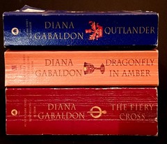 Diana Gabaldon Outlander Ser. (Lot of 3) Paperbacks- Fiery Cross-Echo-Dragonfly