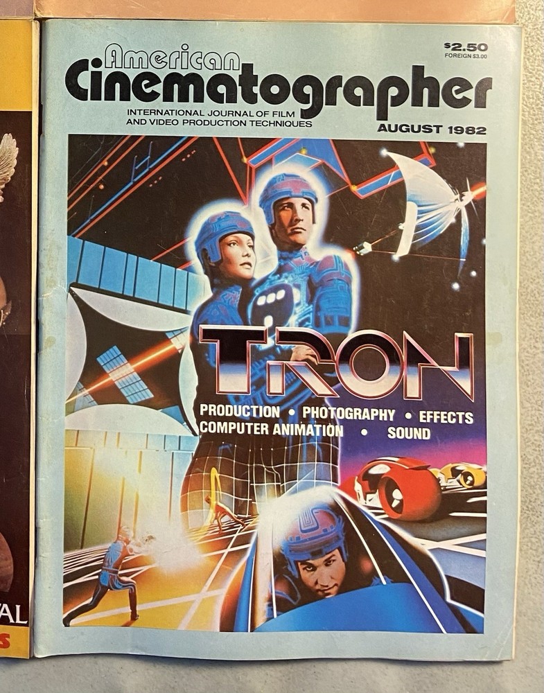 American Cinematographer Magazine 1982 August Tron Issue